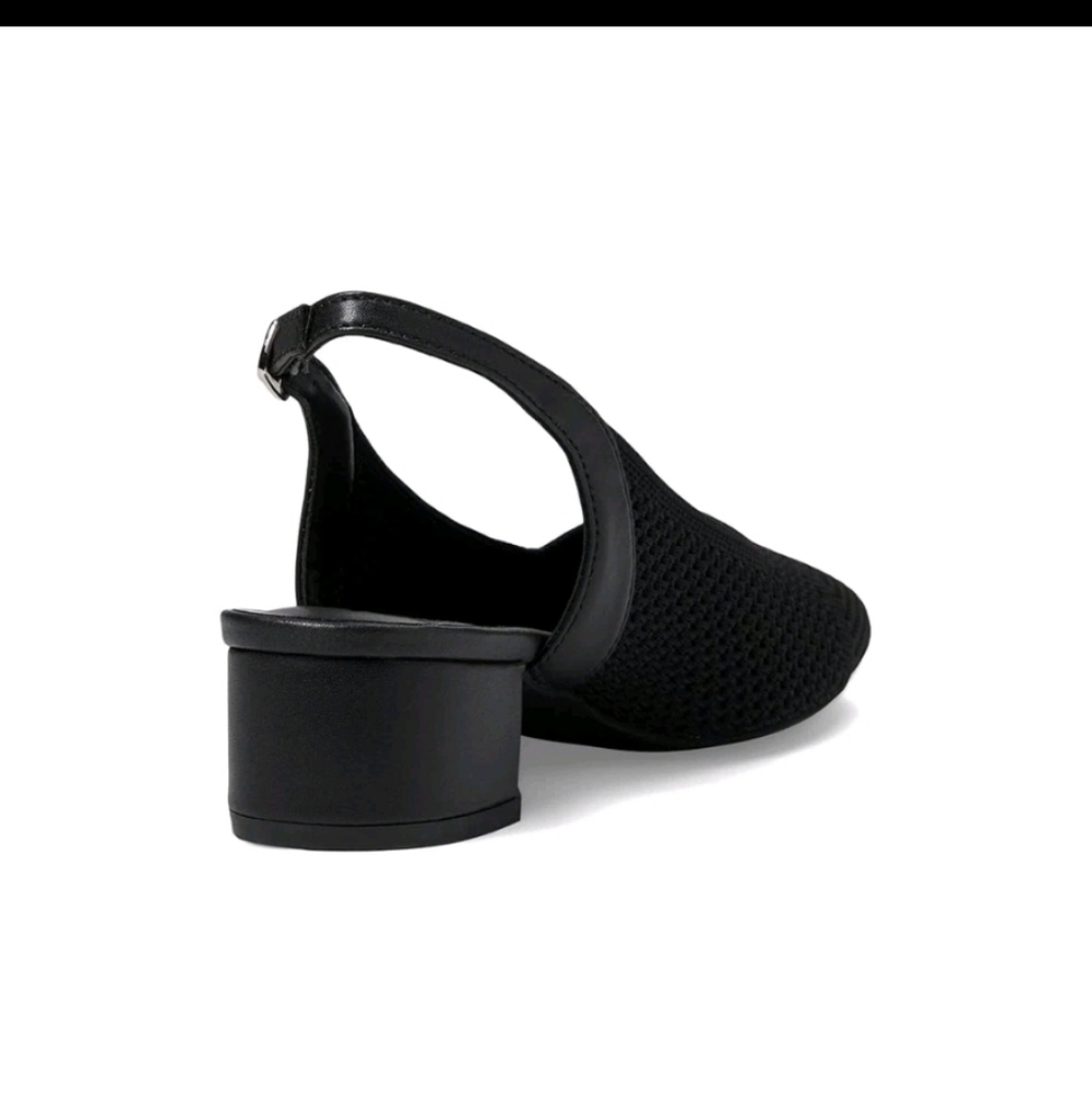 David Tate Women's Glenna Stretched Fabric Slingback Pump Sandals - Black - Picture 2 of 9